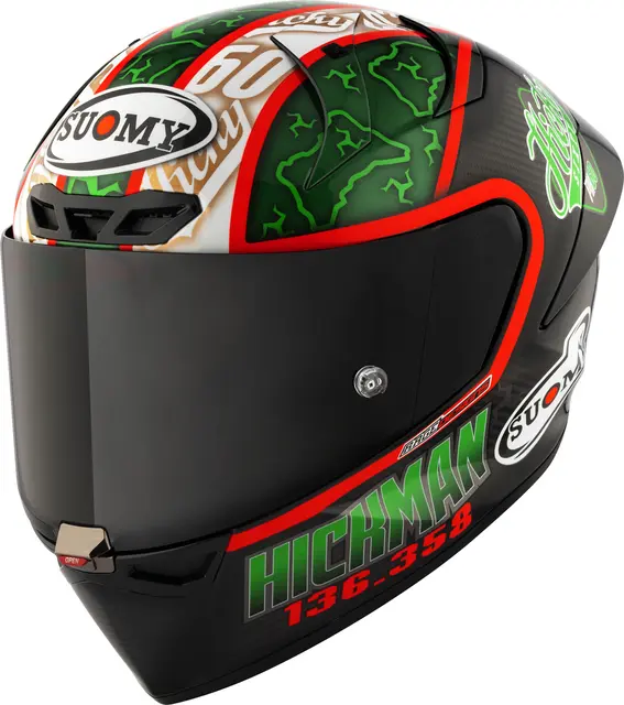 Suomy S1-XR GP Hickman Replica FIM Ultimate racinghjelm FIM og ECE 22-06 