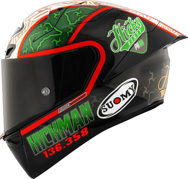 Suomy S1-XR GP Hickman Replica FIM Ultimate racinghjelm FIM og ECE 22-06 