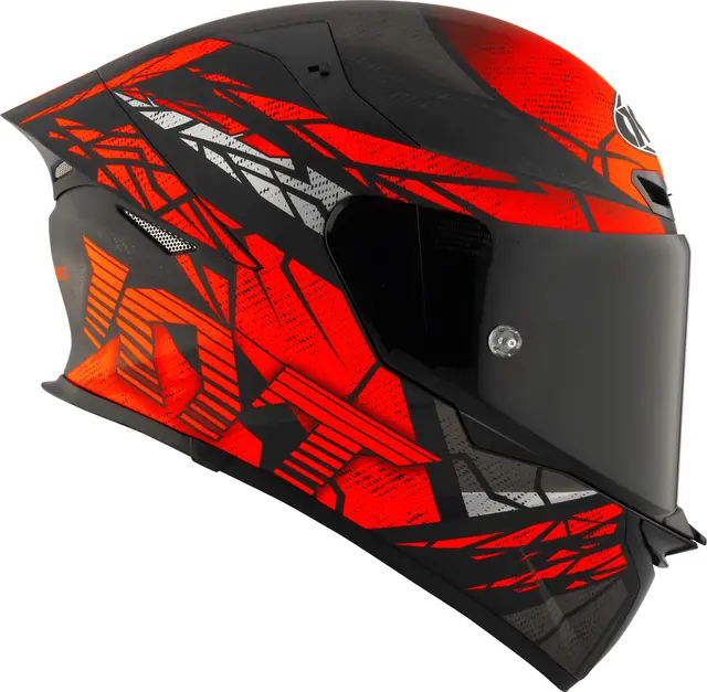 KYT TT-REVO Combustion Matt rød Sportslig helhjelm med racing design 