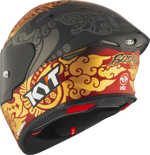 KYT TT-REVO Bastianini Indonesia Sportslig helhjelm med racing design 