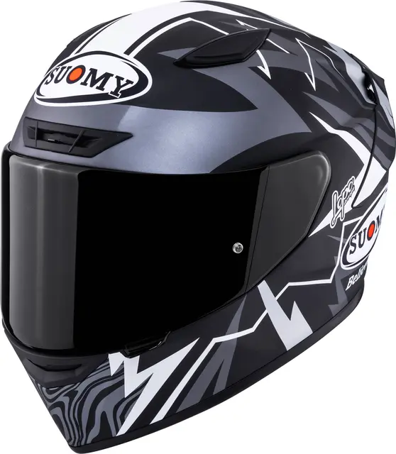 Suomy Track-1 Sam Lowes 2025 M.Sort Racinghjelm Ventilert 3komponent fiber 