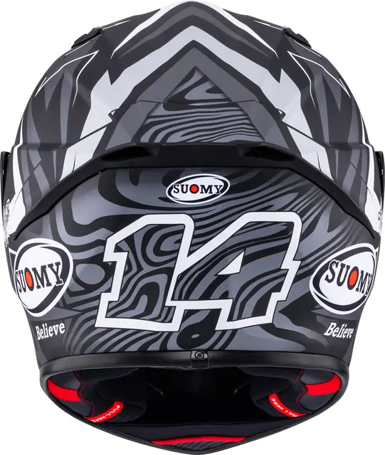 Suomy Track-1 Sam Lowes 2025 M.Sort Racinghjelm Ventilert 3komponent fiber 