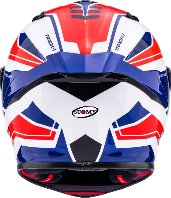 Suomy Track-1 Framework Hvit/Rød/blå Racinghjelm Ventilert 3komponent fiber 