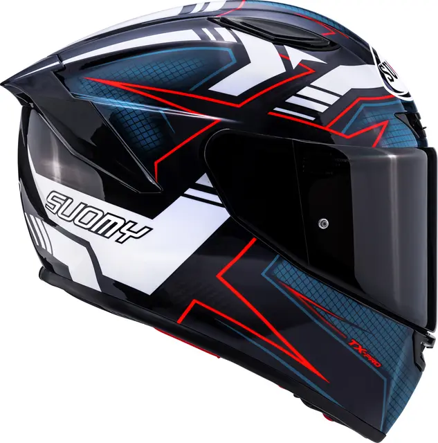 Suomy TX-PRO Flawless Hvit Racinghjelm Ventilert 3komponent skall 