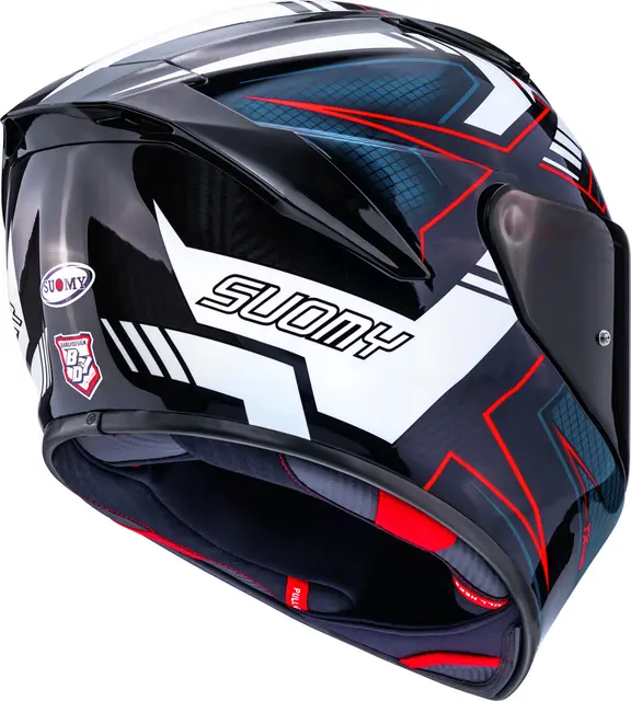 Suomy TX-PRO Flawless Hvit Racinghjelm Ventilert 3komponent skall 