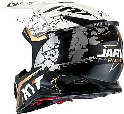 KYT Skyhawk MX Jarvis Sign Premium MX-hjelm, 3komp.fiber ECE 22-06 