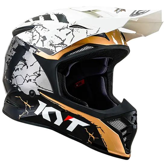 KYT Skyhawk MX Jarvis Sign Premium MX-hjelm, 3komp.fiber ECE 22-06 