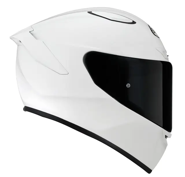 Suomy Track-1 Plain Hvit Racinghjelm Ventilert 3komponent fiber 