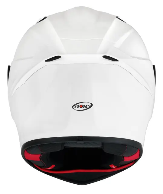 Suomy Track-1 Plain Hvit Racinghjelm Ventilert 3komponent fiber 