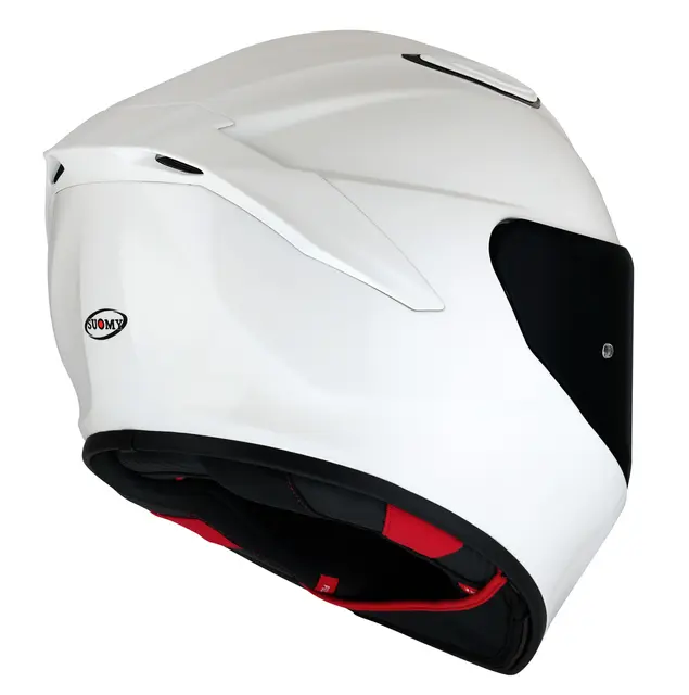 Suomy Track-1 Plain Hvit Racinghjelm Ventilert 3komponent fiber 
