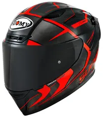 Suomy TX-PRO Advance Rød Racinghjelm Ventilert 3komponent skall