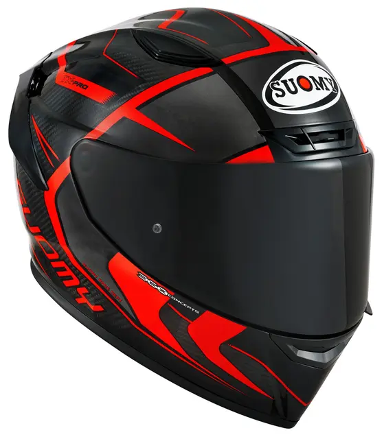 Suomy TX-PRO Advance Rød Racinghjelm Ventilert 3komponent skall 