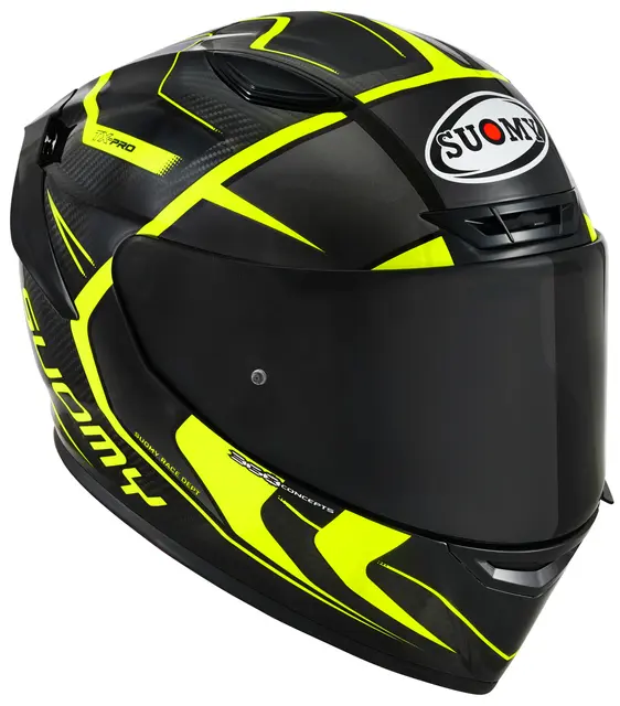 Suomy TX-PRO Advance Gul Racinghjelm Ventilert 3komponent skall 