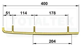 Totaltek Styreskinne - Arctic Cat Selges Parvis, Koromant, Racing