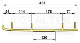 Totaltek Styreskinne - Arctic Cat Selges Parvis, Koromant, Sprint