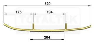 Totaltek Styreskinne - Lynx &amp; Ski-Doo For ADJ/CTRL/CTRL2 Ski