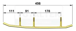 Totaltek Styreskinne - Lynx &amp; SLP Selges Parvis, Zero - Uten Koromant