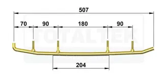 Totaltek Styreskinne - Yamaha Selges Parvis, Koromant, Racing