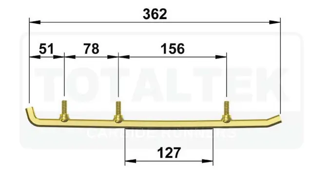 Totaltek Styreskinne - Yamaha Selges Parvis, Koromant, Utility 