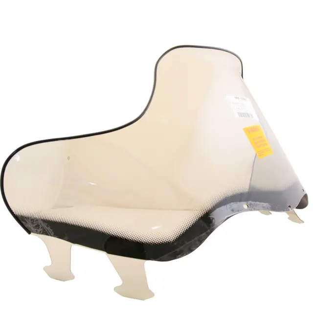 Vindrute Polaris Flared Lav Grafikk/Sot Vindrute med innebygget "handguards" 