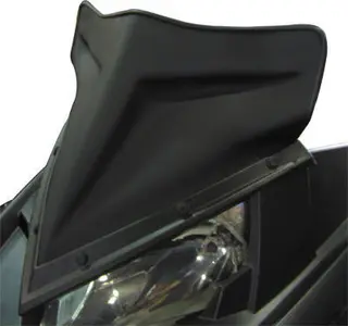 SnoStuff Peak Windshield - Matt Sort Polaris Rush &#39;2010 - 2011