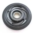 Boggiehjul Polaris - 135mm, Sort 25mm aksling, leveres med lager 6205-2RS
