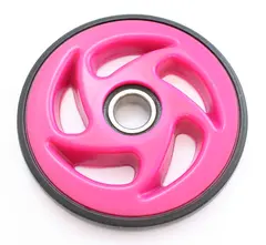 BoggiehjulAC/Polaris - 162mm, Rosa 25mm aksling, leveres med lager