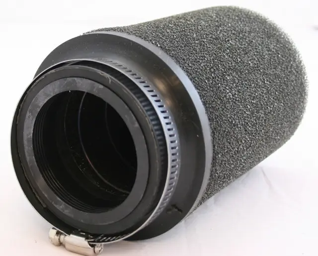 SledTech Luftfilter Universal - Sort 75mm innvendig, Høyde 152mm 