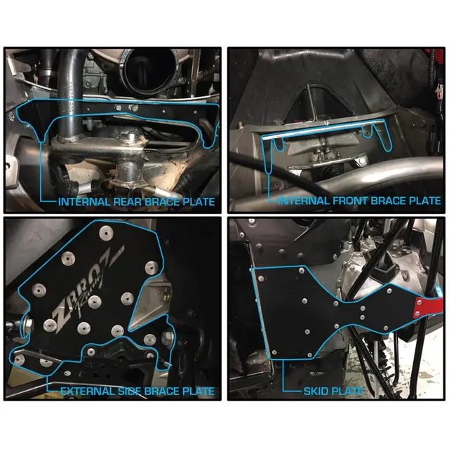 Zbroz - Ski-Doo G4 850 Modulsett Front Ski-Doo G4 Bulk Head Brace Kit 2017-21 