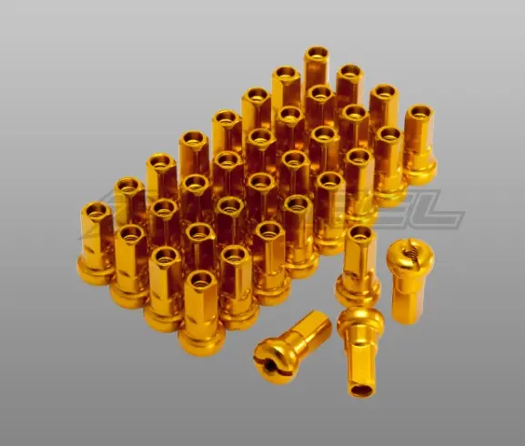 Z-Wheel Aluminum Nipple P3 36pcs Yellow OEM 