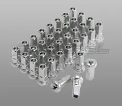 Z-Wheel Aluminum Nipple P3 - S&#248;lv 36 stk