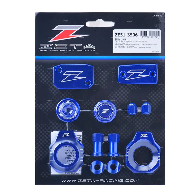 ZETA Alu-Sett, Blå - Husqvarna FC/TC FC250/350/450,TC125/250 