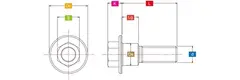 ZETA Gr5-Ti Flange Bolt M10 P1.25