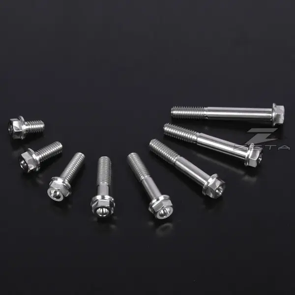 ZETA Gr5-Ti Flange Bolt M6 P1.0 