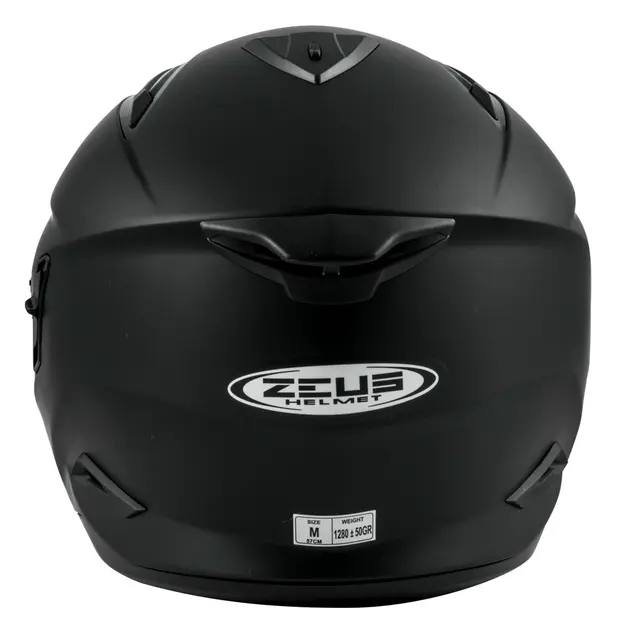 Zeus Jet 613E - Matt Sort Ny halvhjelm m/sol-visir 