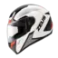 Zeus 811 Moped/MC Hjelm - Hvit R&#248;d MC/mopedhjelm i polycarbonat Blank